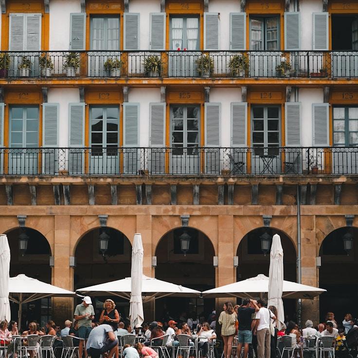 Entertainment zone at night in Netherlands